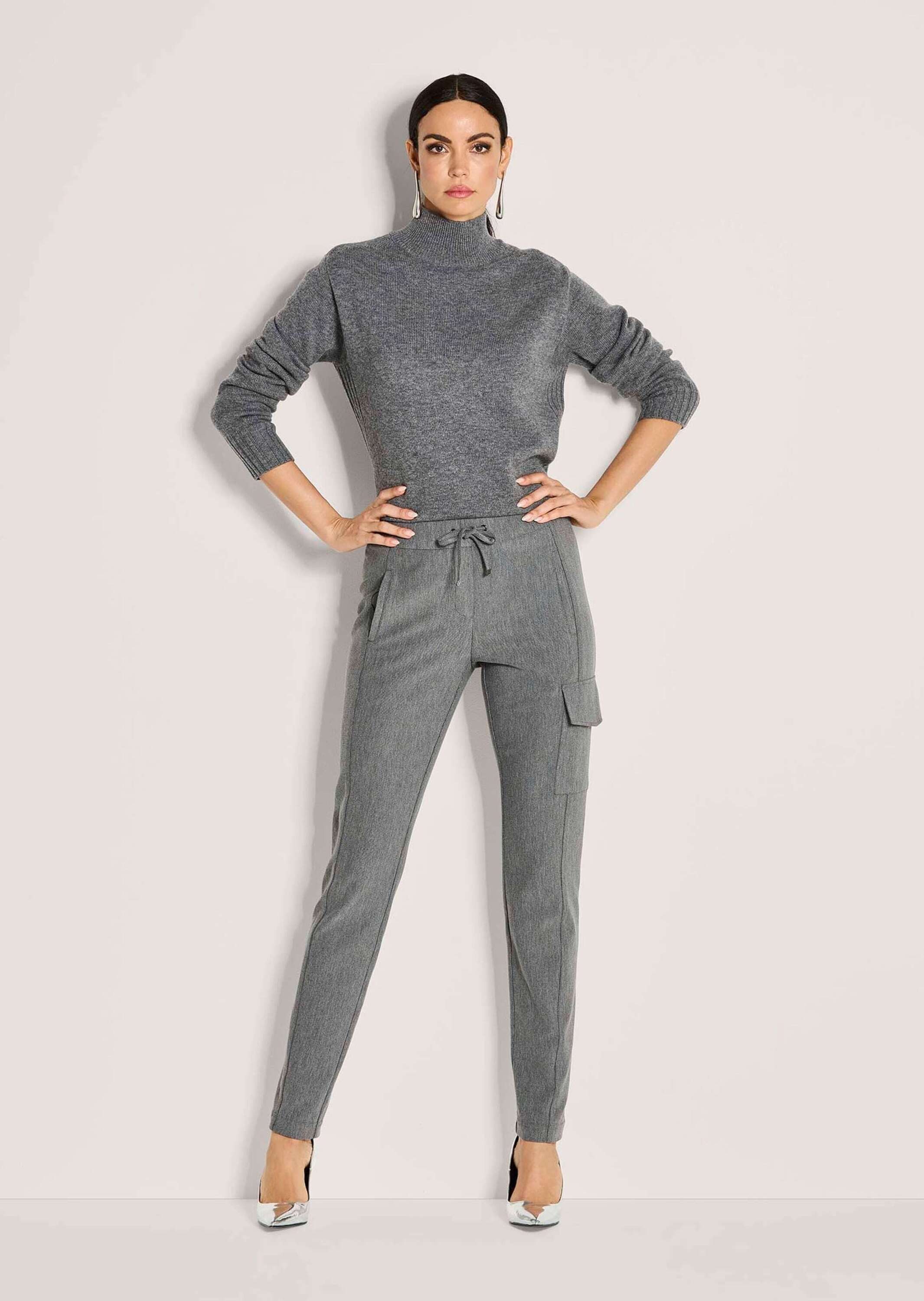 MADELEINE Jerseyhose Kurzgröße: Cargo-Jerseyhose mit Kordelzug Stoffhose mi günstig online kaufen