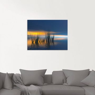 Artland Glasbild Sonnenuntergang III, Gewässer (1 St), in verschiedenen Größen