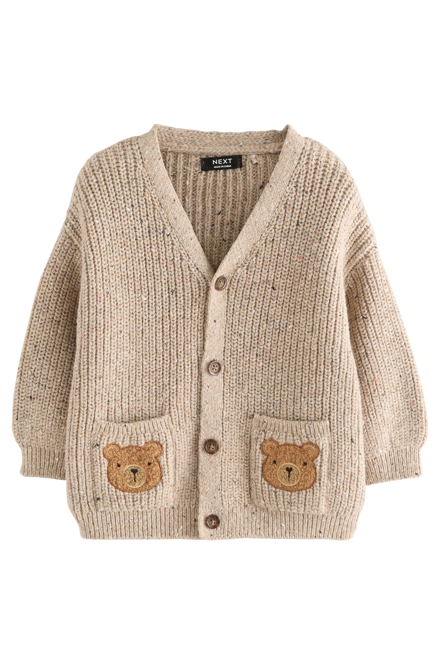 Next Strickjacke Strickjacke aus 100 % Baumwolle mit Figuren (1-tlg) – Bild 5 von 5