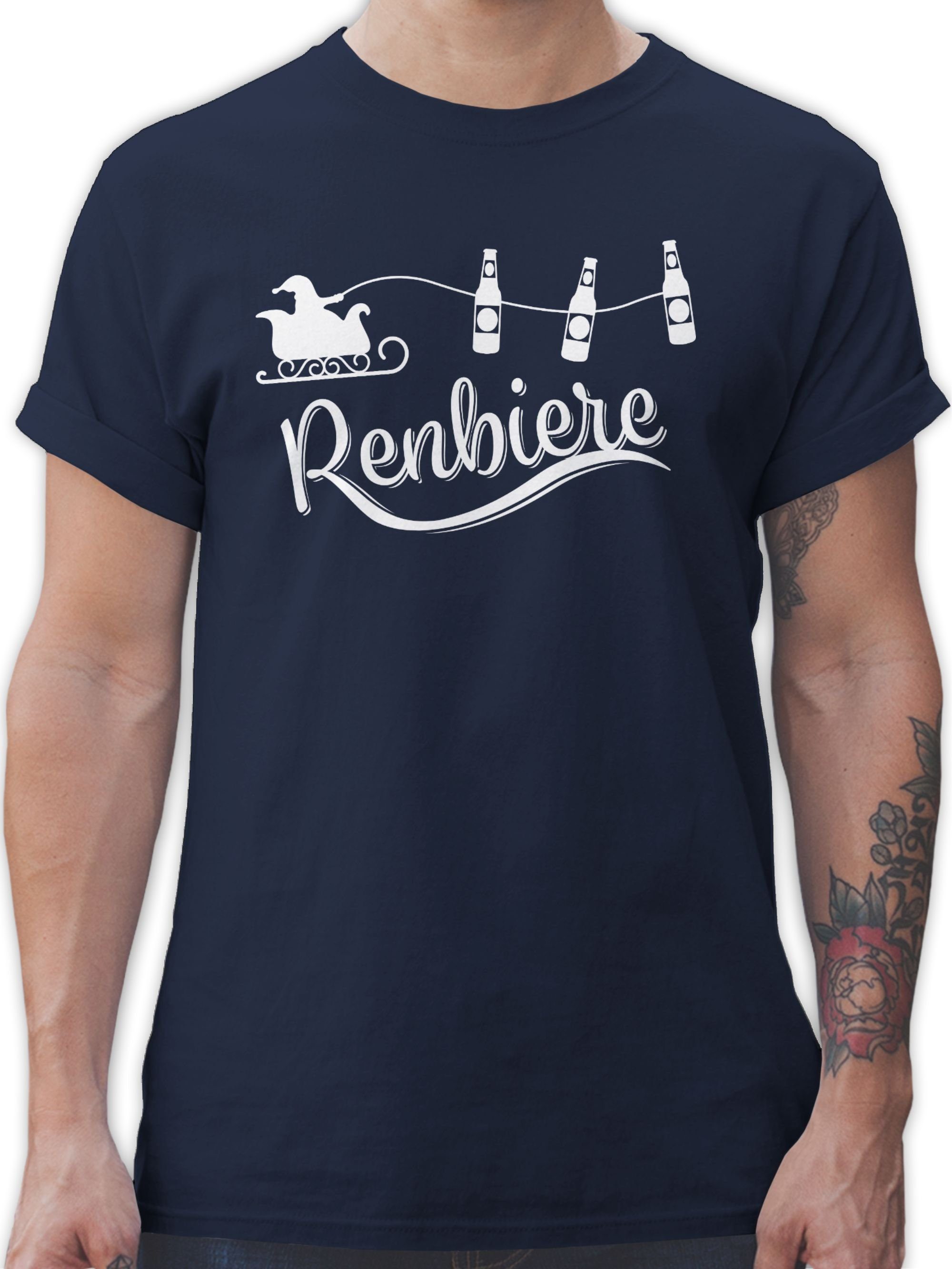 Shirtracer T-Shirt Renbiere Herren & Männer Geschenke 02 Navy Blau | T-Shirts