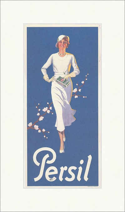 Kunstdruck Persil Waschmittel Hygiene Haushalt Werbung Pulver Kunstdruck Plakatwe, (1 St)