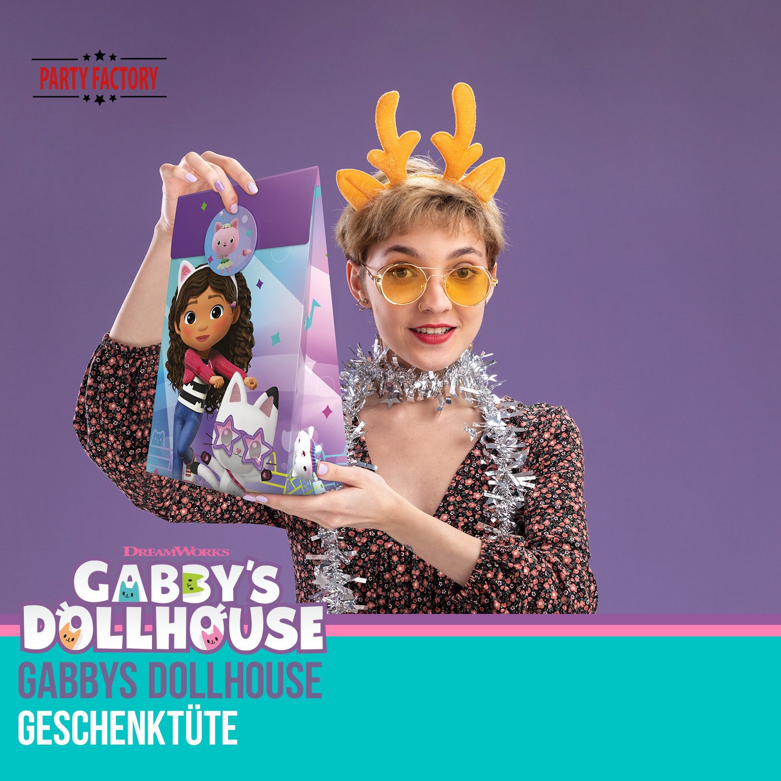 Party Factory Geschenktüten Gabby’s Dollhouse Geschenktüten 10 Stück – Partytüten Kindergeburtstag