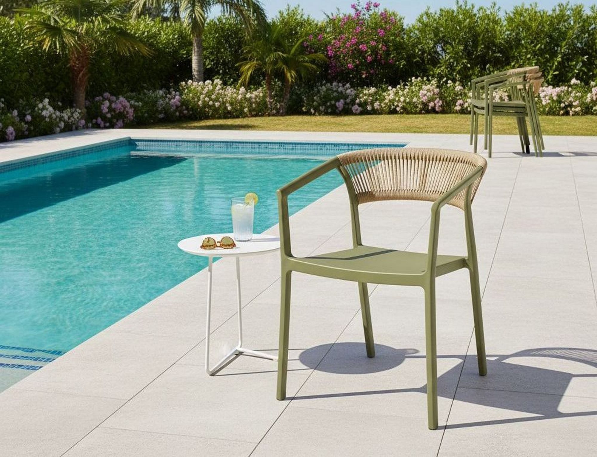 Lesli Living Gartenstuhl Lesli Living Stapelstuhl Terrasa Green