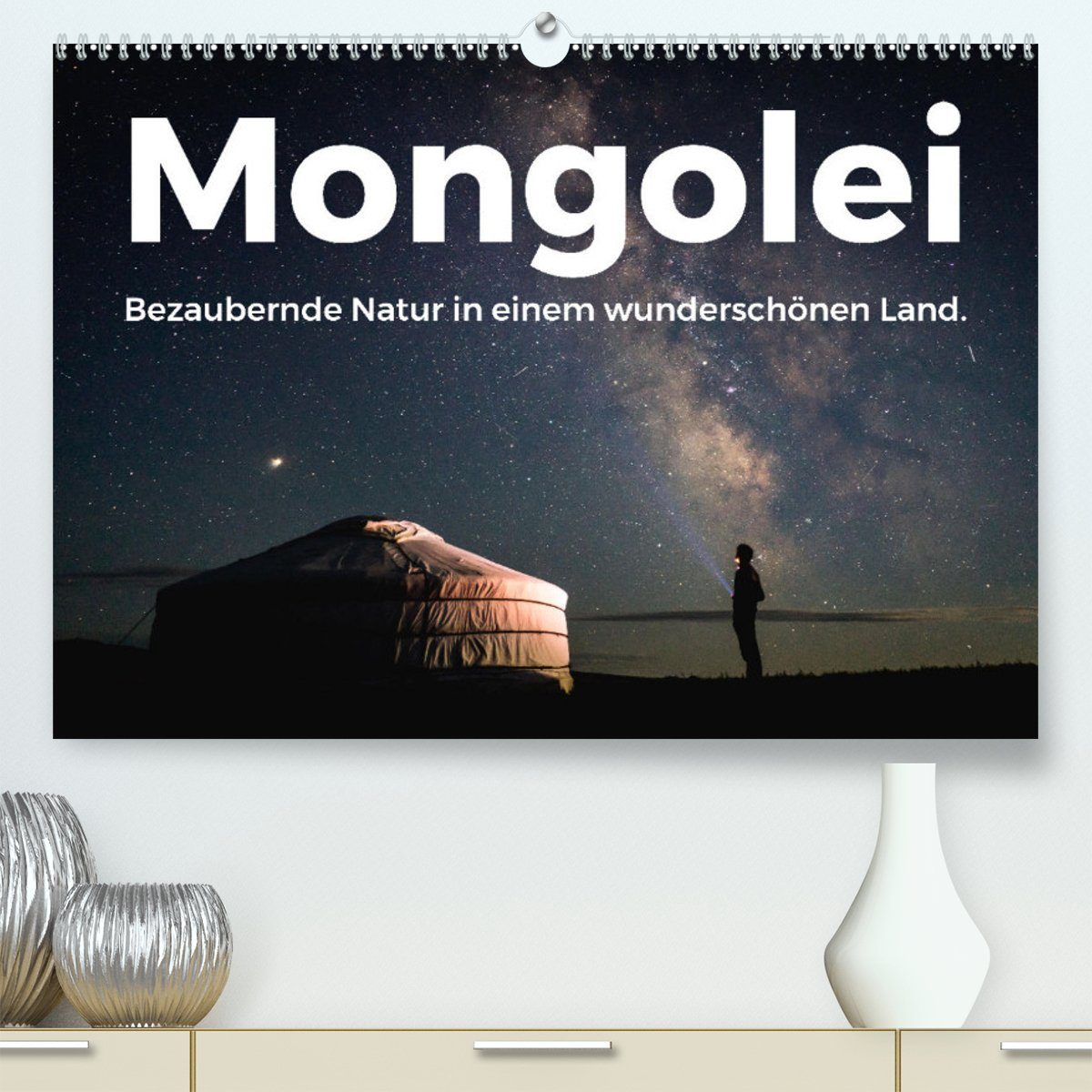 CALVENDO Wandkalender Mongolei - Bezaubernde Natur in einem wunderschönen Land. (Premium, hochwertiger DIN A2 Wandkalender 2023, Kunstdruck in Hochglanz)