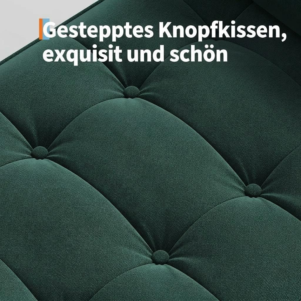 GarveeMore Polsterbank Polsterbank mit Stauraum Flurbank Sitzbank,Samt 118x43x64cm – Bild 4 von 5