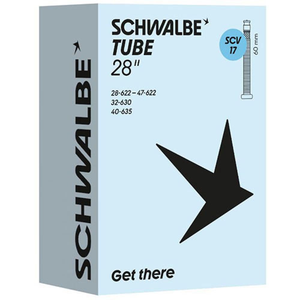 Schwalbe Fahrradschlauch Schwalbe Schlauch Nr. 17 28 Zoll - SCV 60 mm