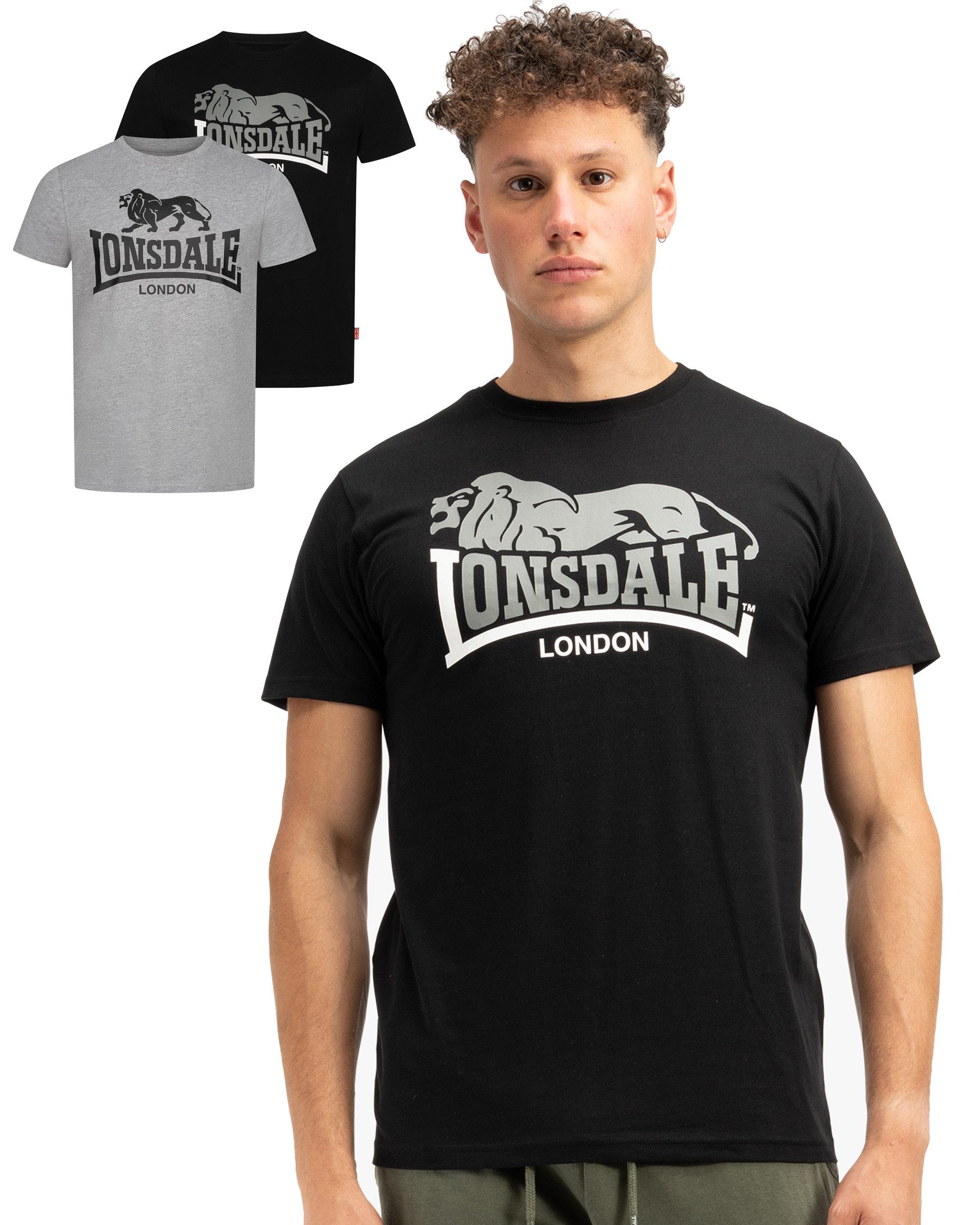 Lonsdale T-Shirt Loscoe (Packung, 2-tlg., 2er-Pack) günstig online kaufen