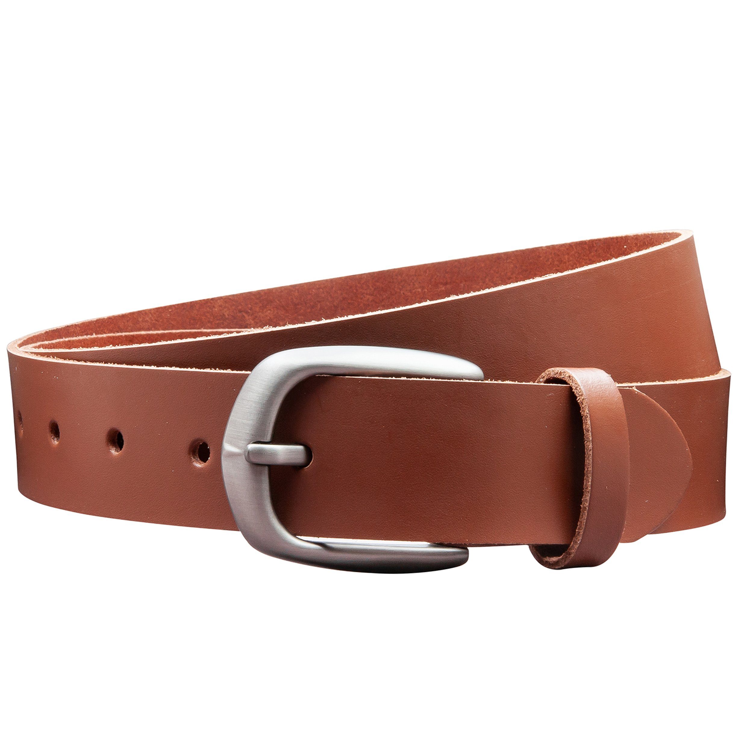 COLOGNEBELT Ledergürtel OM417-SL-Hellbraun MADE IN GERMANY, günstig online kaufen