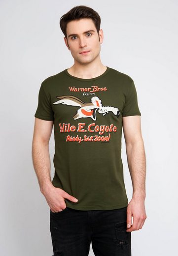 LOGOSHIRT T-Shirt mit großem Looney Tunes-Druck »Coyote«