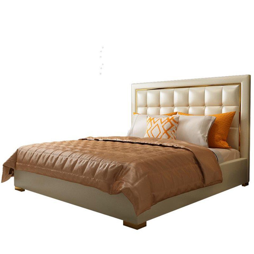 Polster Bett Grau Doppel Design Luxus Betten x 200 JVmoebel cm Bett, 180