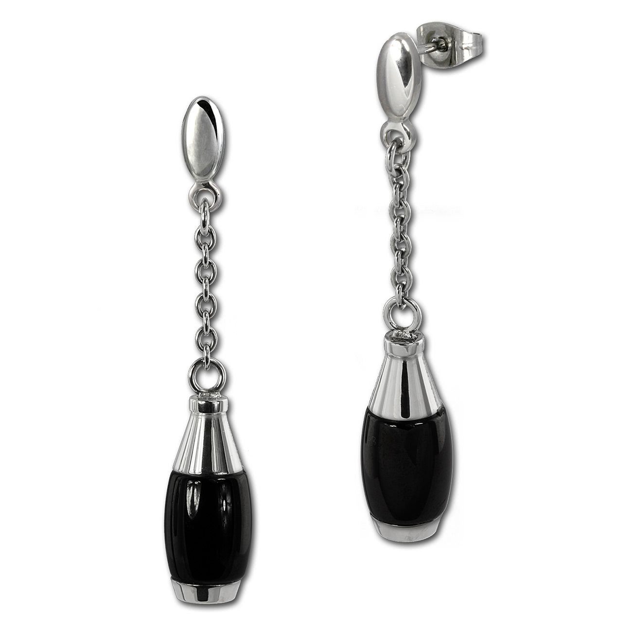 Amello Schmuckset Amello Edelstahlschmuckset Kegel Keramik (3-tlg., Schmucksets), Damen Schmucksets, Edelstahl (Stainless Steel), Farbe: silberfarben, s
