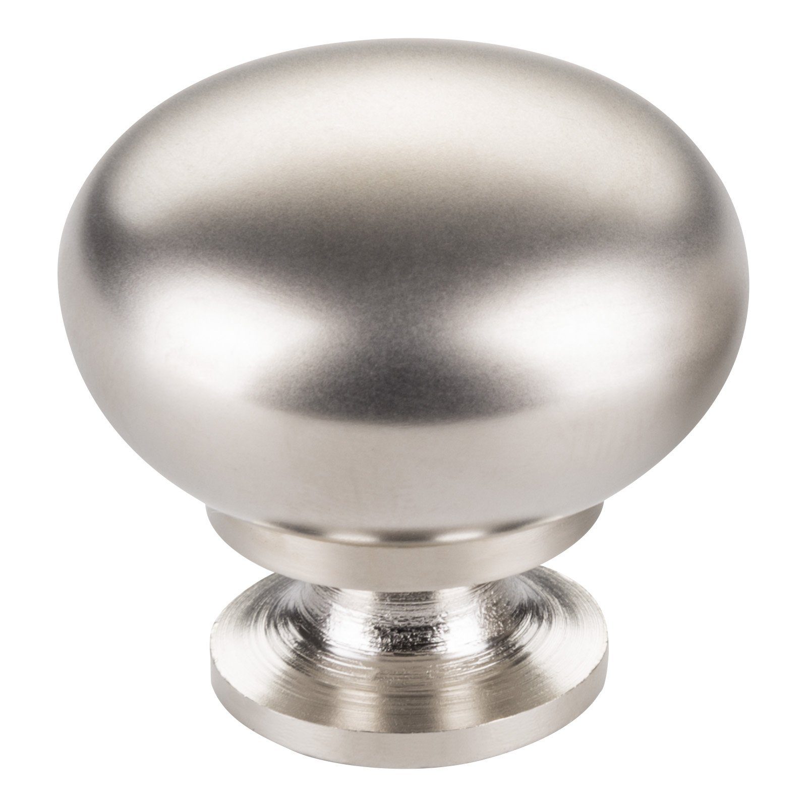 SO-TECH® Möbelknopf Schrankknopf OSCAR Ø 32,5 mm rund (1-St), Edelstahloptik matt inkl. Befestigungsschraube