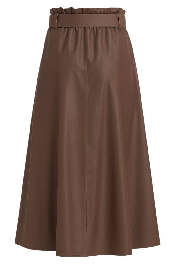 Mississhop Lederimitatrock Damen A-Linien Rock mit günstig online kaufen