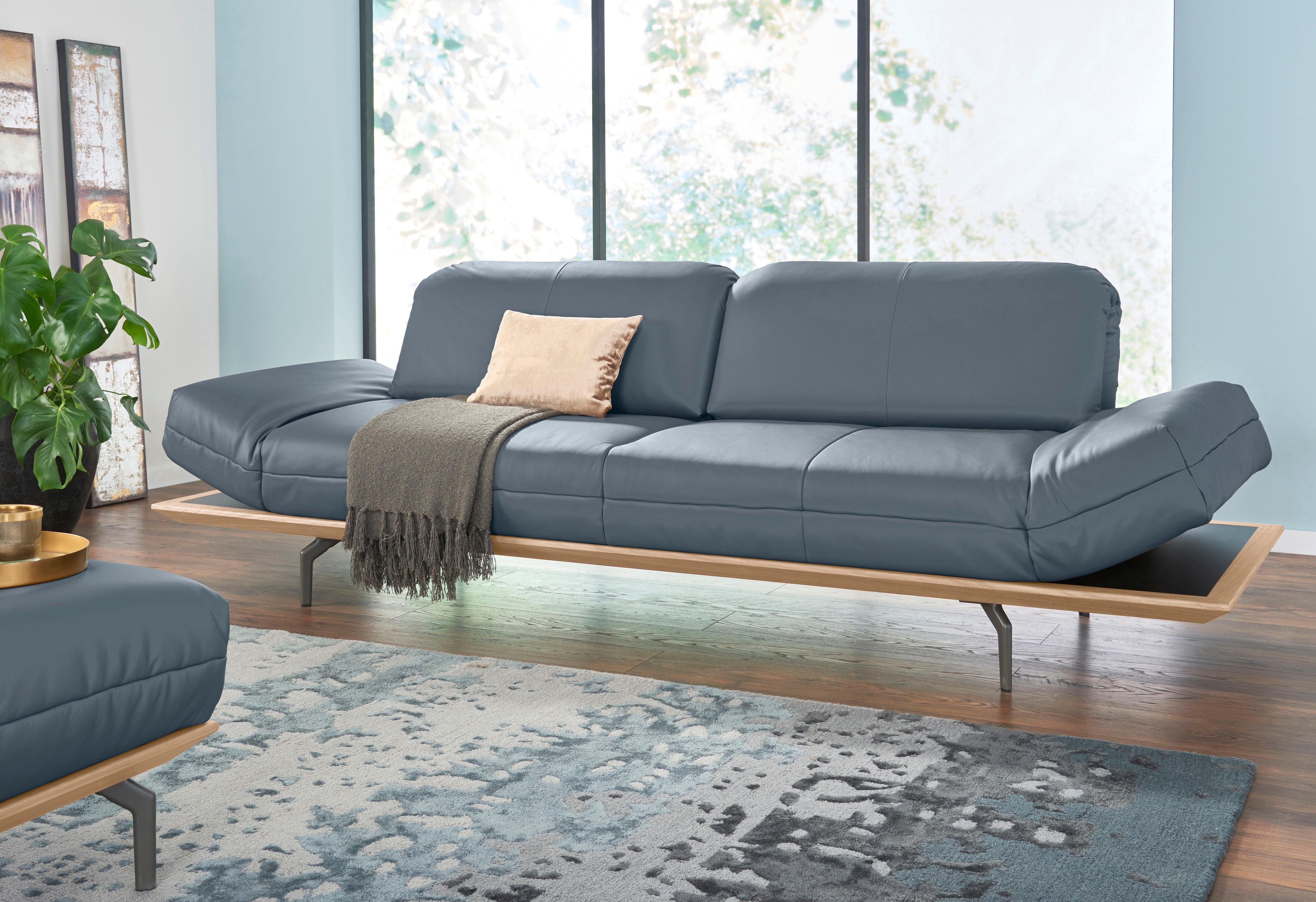 Creation BY ROLF BENZ 3-Sitzer CR.420, Designsofa, Loungesofa, in 2 Qualitäten, Holzrahmen in Eiche Natur oder Nußbaum, Breite 232 cm