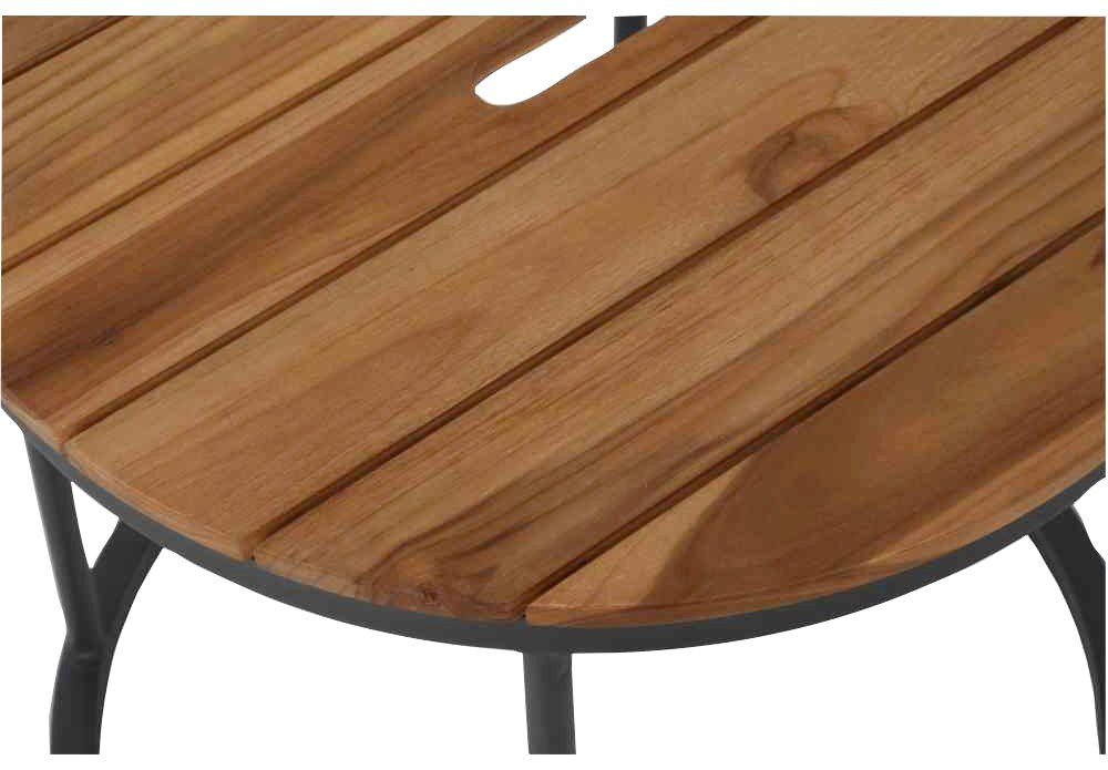 Siena Garden Beistelltisch Baros, Ø50x46 cm + Ø 50x41 cm,Teakholz