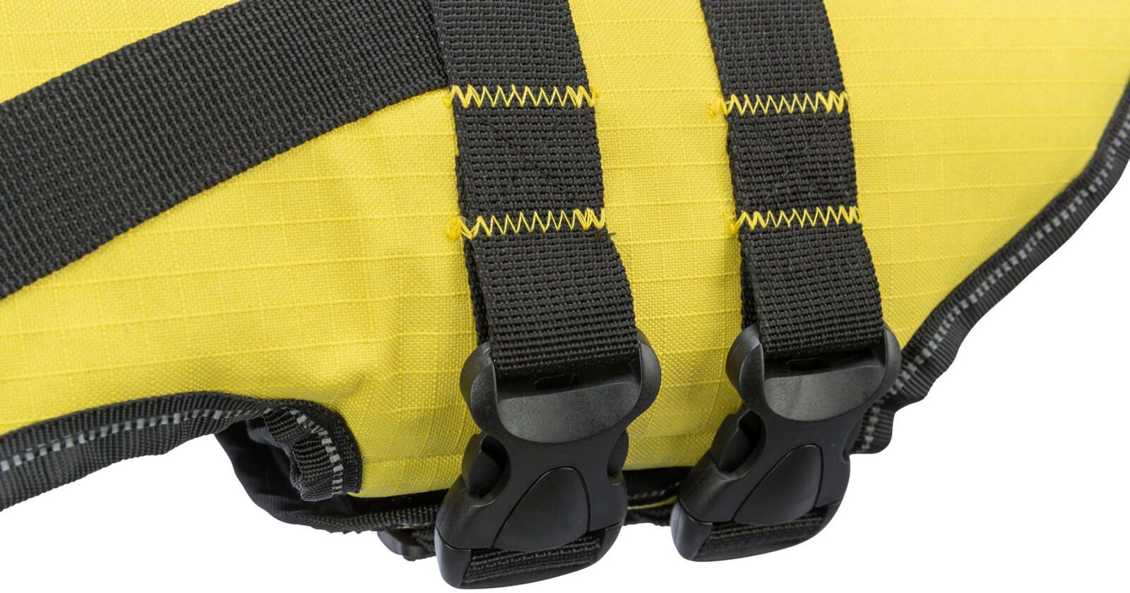 TRIXIE Rettungsweste Schwimmweste für Hunde mit Reflektorstreifen und Bergegriff - gelb/sch