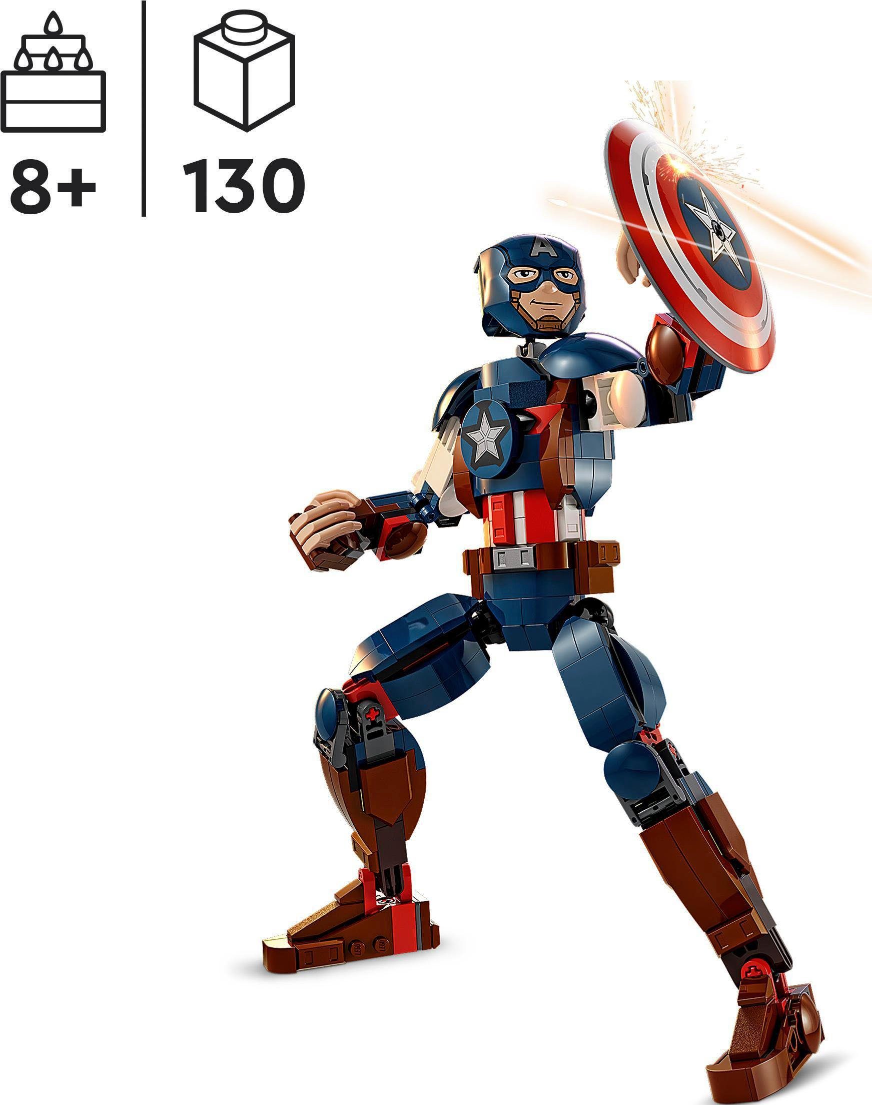 LEGO® Captain America Baufigur (76258), LEGO® günstig online kaufen