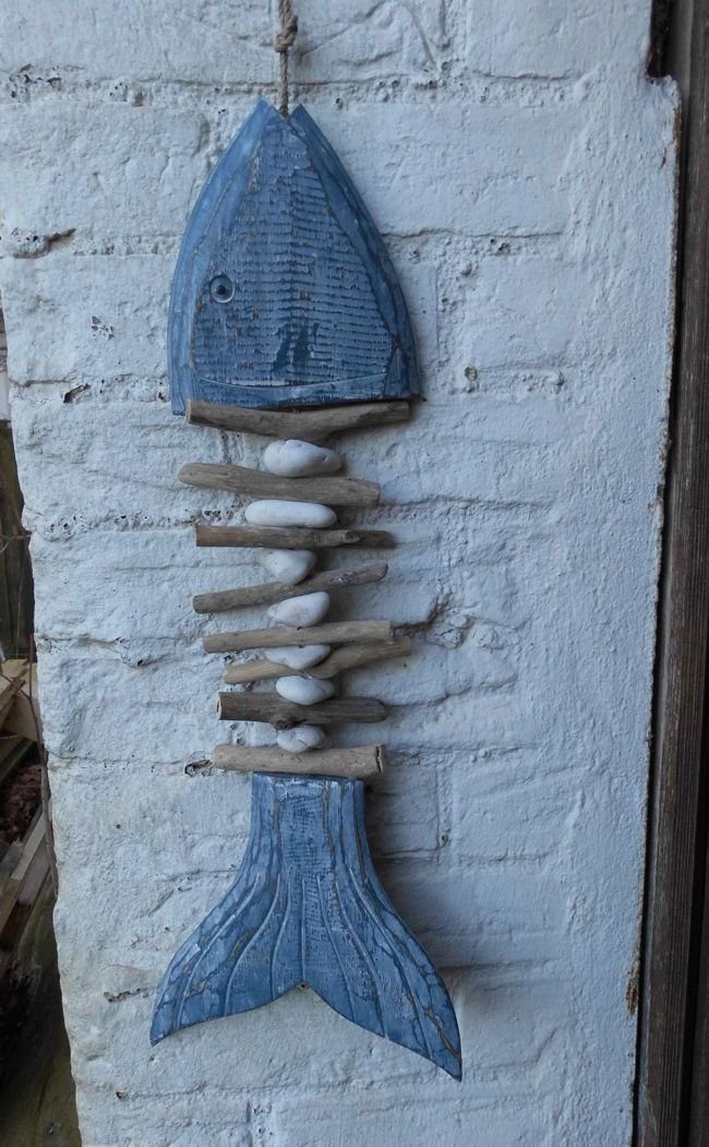 Deko-Impression Dekohänger Hänger Fischgerippe Fischgräte Girlande günstig online kaufen