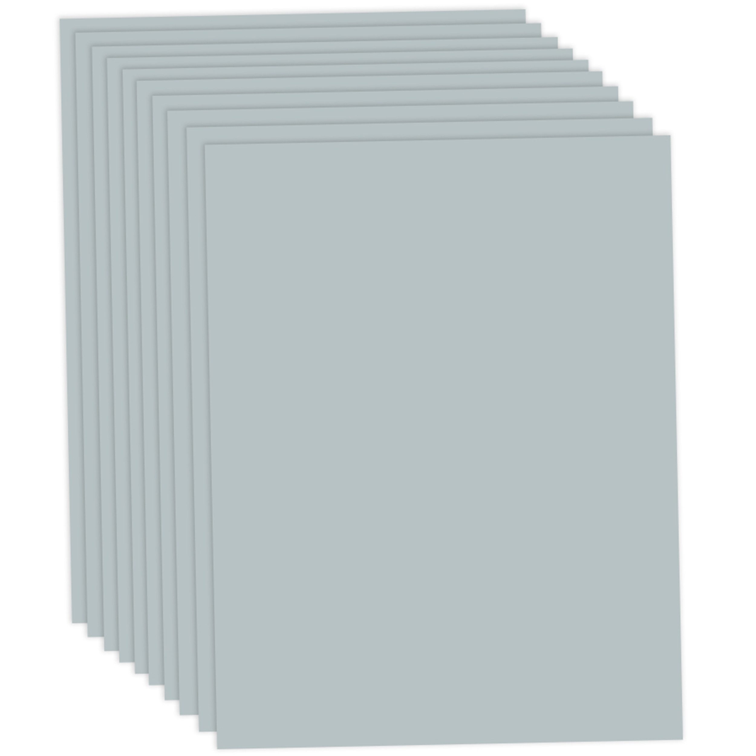 trendmarkt24 Bastelkartonpapier Tonpapier Set 50 x 70cm, 130 g/m² Bastelpapier 10 Blatt einfarbig, Auf beiden Seiten Farbig