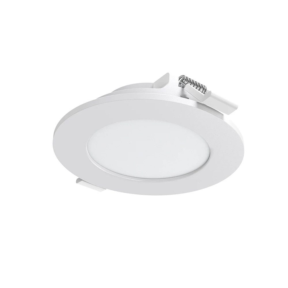 Mundotec LED Panel 3 W LED Panel Einbaupanel Einbauleuchte Slim Panel rund CCT Ø 7,5 cm, CCT 3000K 4200K 6400K, 3w, 180 Lumen, CCT 3000K 4200K 6400K, Rund, Kunststoff, IP20