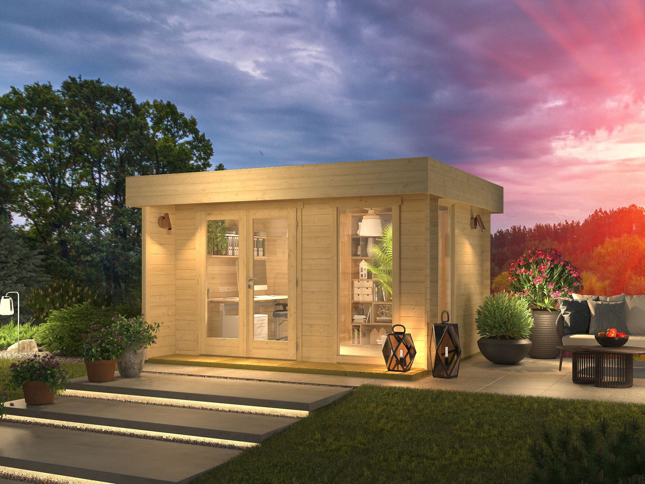 Fjordholz Gartenhaus Kubi Mini
