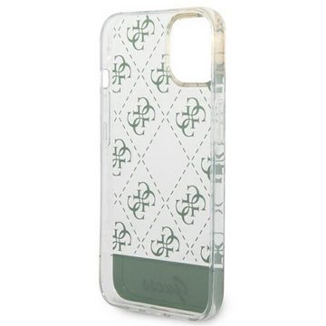 Guess Handyhülle Guess 4G Pattern Script Collection Hardcase Hülle Cover für Apple iPhone 14 Khaki
