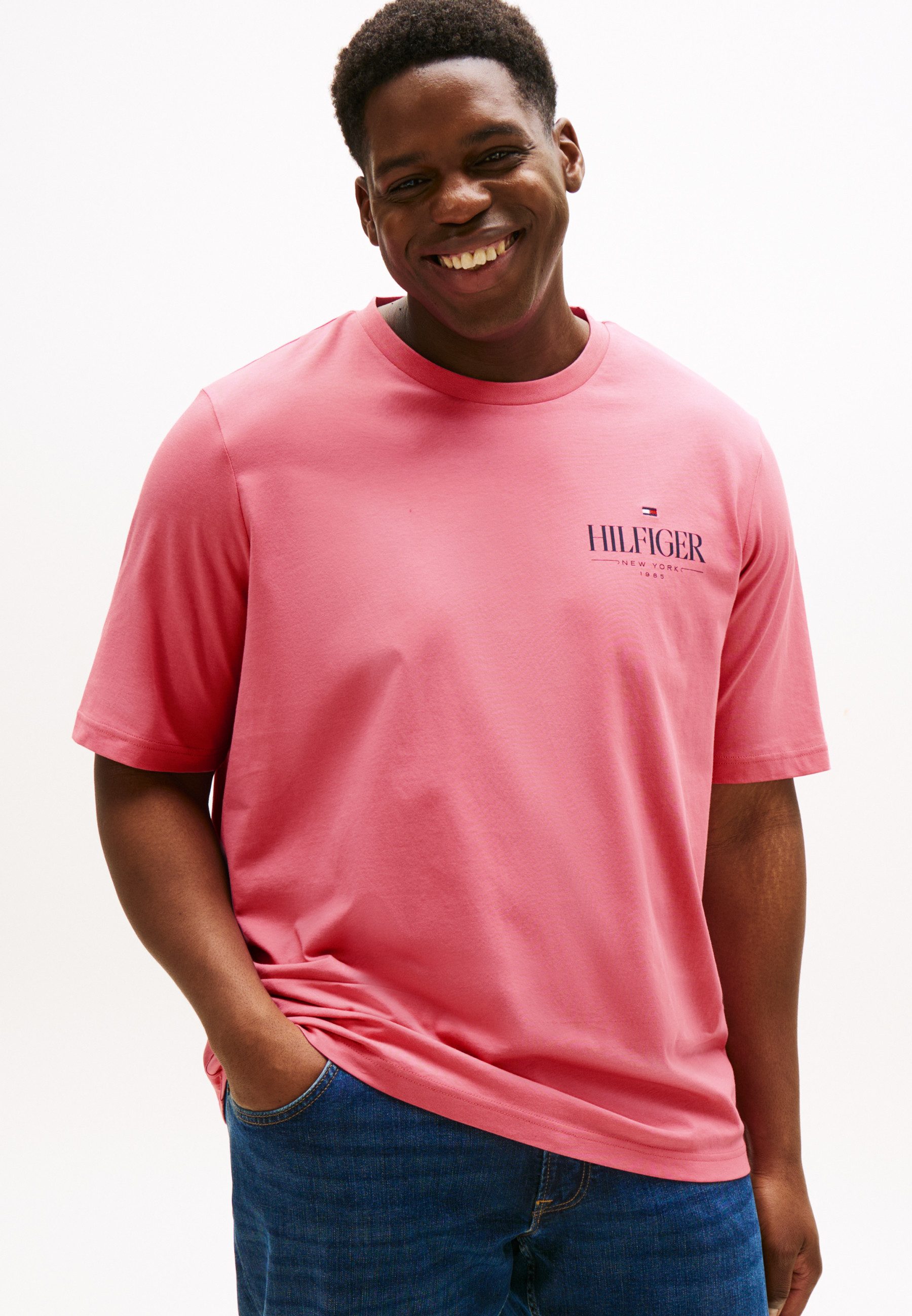 Tommy Hilfiger Big & Tall T-Shirt BT-HILFIGER STACK TEE-B Große Größen günstig online kaufen