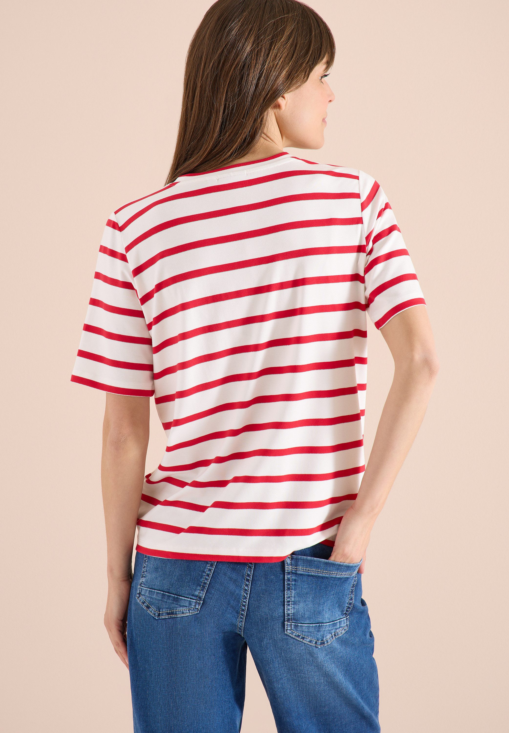 CECIL T-Shirt mit Streifen Muster