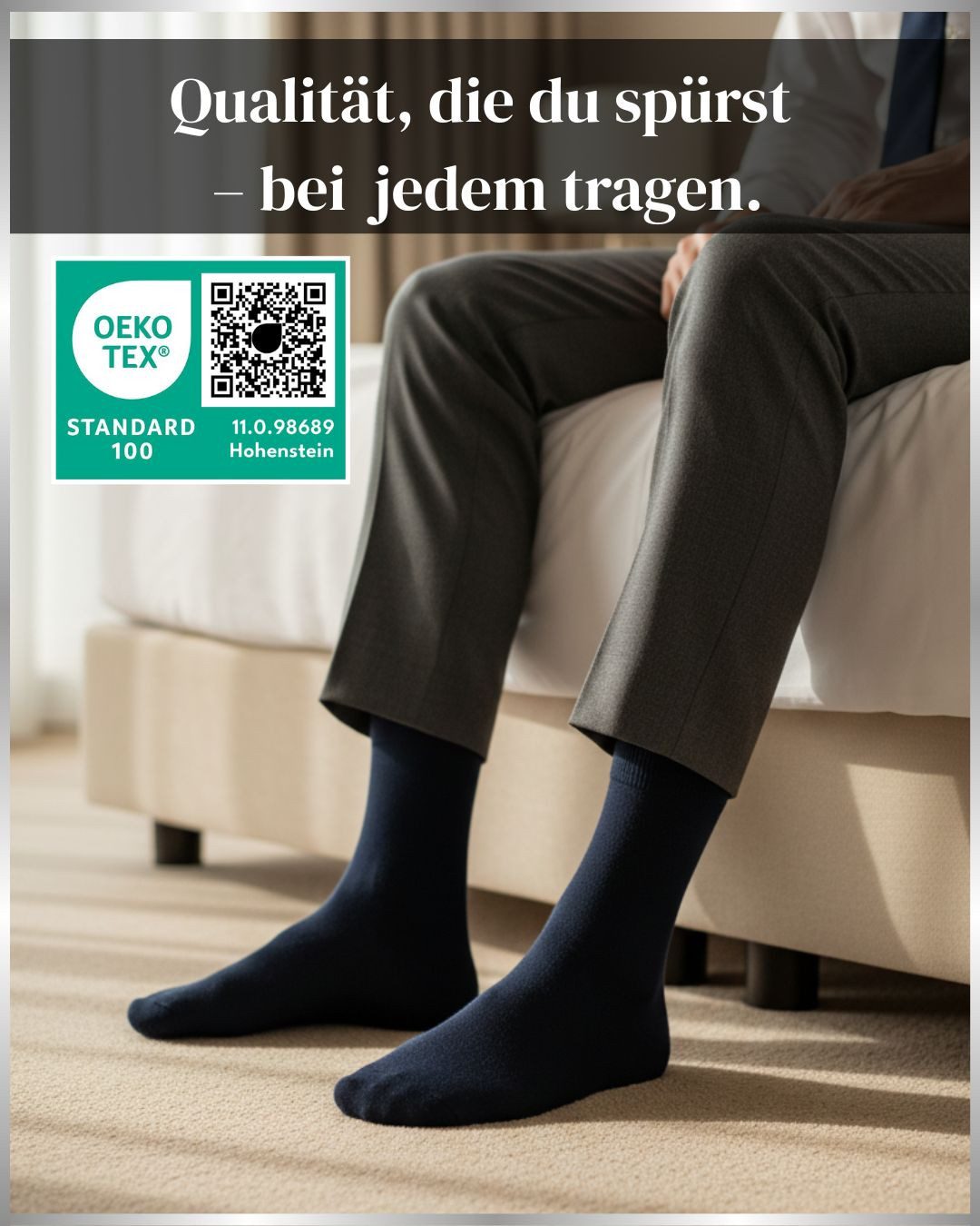 sockenkauf24 Businesssocken 10 Paar Herren Socken Premium Business Socken mit Komfortbund (10-Paar) atmungsaktive Baumwolle, ohne Naht, verpackt in einer edlen Box