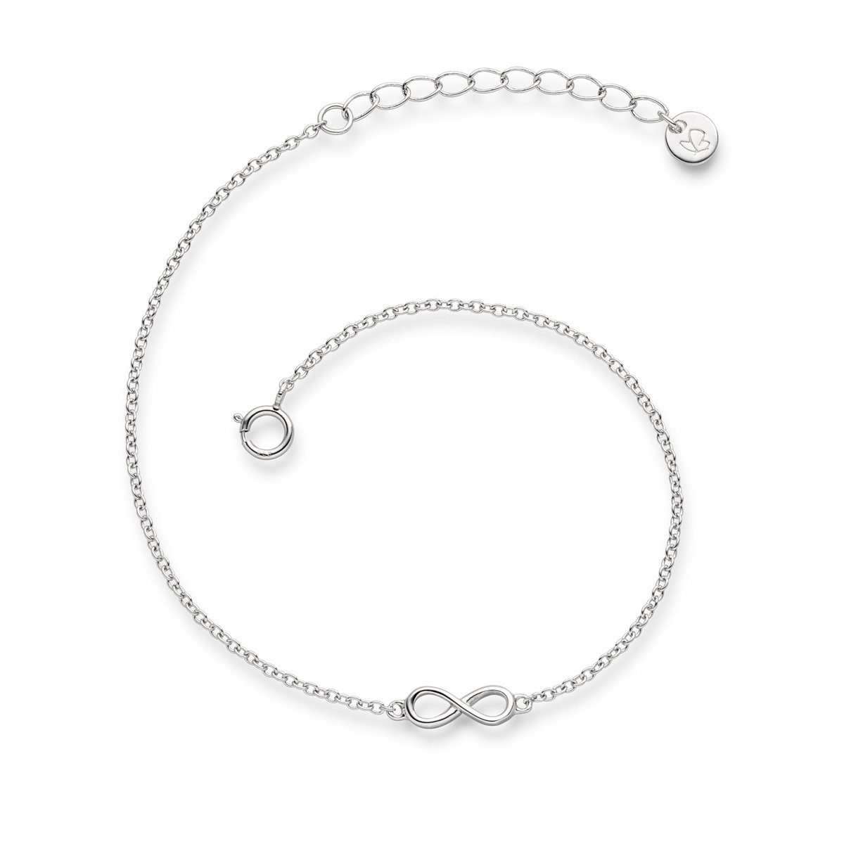 Glanzstücke München Silberarmband Infinity silber, aus Sterling Silber