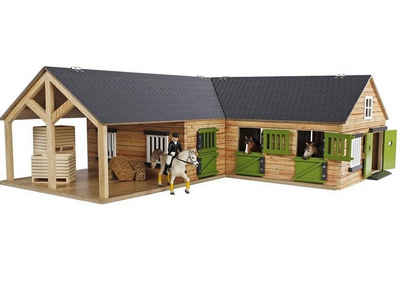 Kids Globe Spielwelt Kids Globe Horses Pferdehof aus Holz, 1:24, mit TÃ¼ren, Fenster +