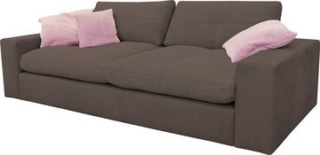 alina Big-Sofa Sandy, in Cord, mit losen Sitz und Rückenkissen