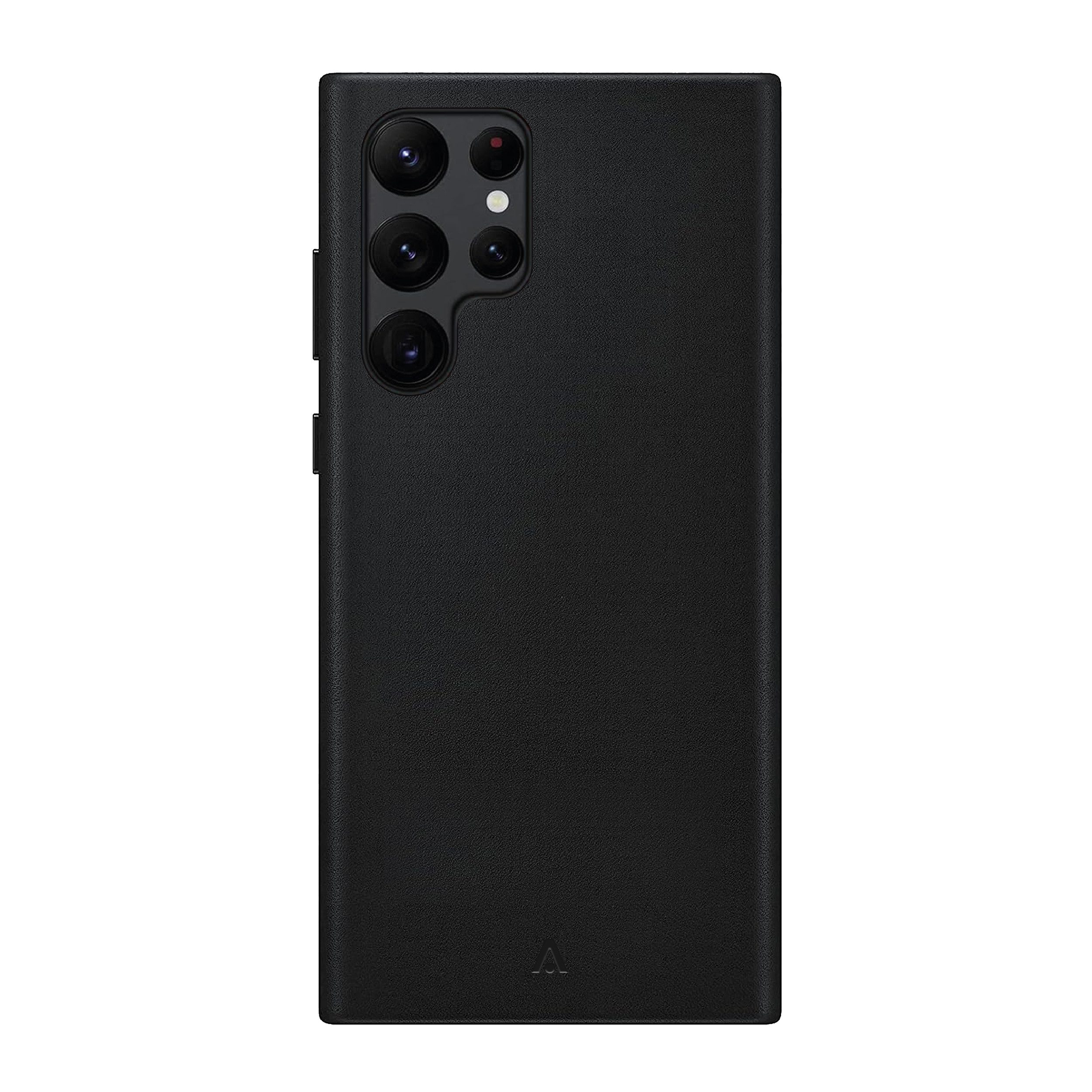 alkaya. Handyhülle Handyhülle Schutzhülle, vegane und schmutzabweisende Lederhülle, Samsung Galaxy S23 Ultra, Samsung Galaxy S24 Ultra