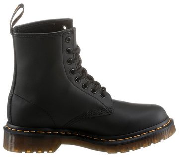 DR. MARTENS Vonda Mon 8-Eye Boot Schnürboots, Schnürschuh, Stiefelette mit monochromer Rosen-Stickerei