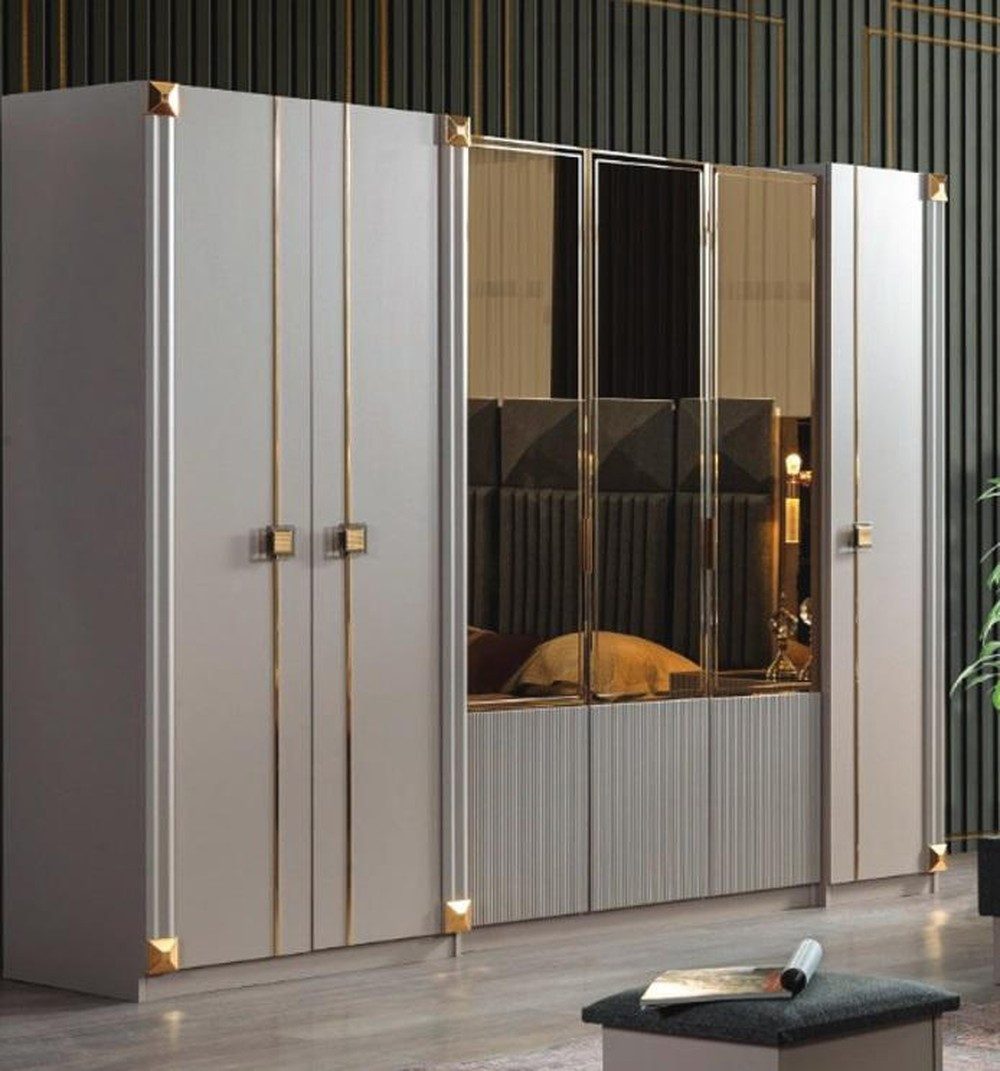 Kleiderschrank Eleganter Holz-Kleiderschrank für das Schlafzimmer im Luxus-Stil