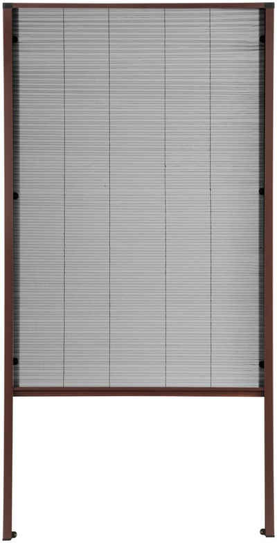 Insektenschutzrollo für Dachfenster, hecht international, transparent, verschraubt, braun/anthrazit, BxH: 80x160 cm