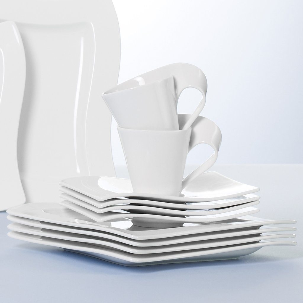 Villeroy & Boch Untertasse NewWave Kaffee-/Teeuntertasse, (1 St), Premium Porcelain, mikrow.- & spülm.sicher, Made in Germany