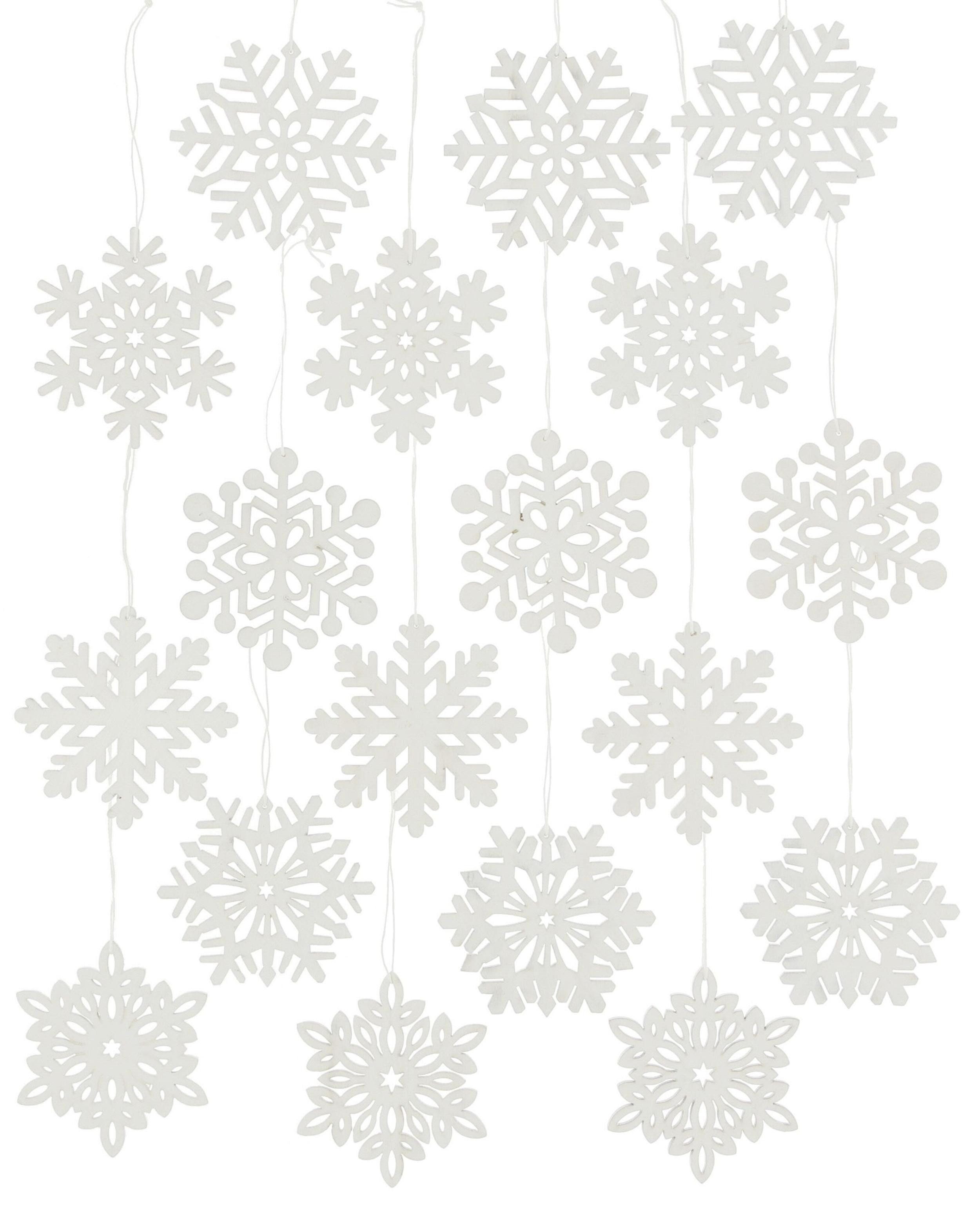 Dekohänger Hänger "Schneeflocke", 18er Set