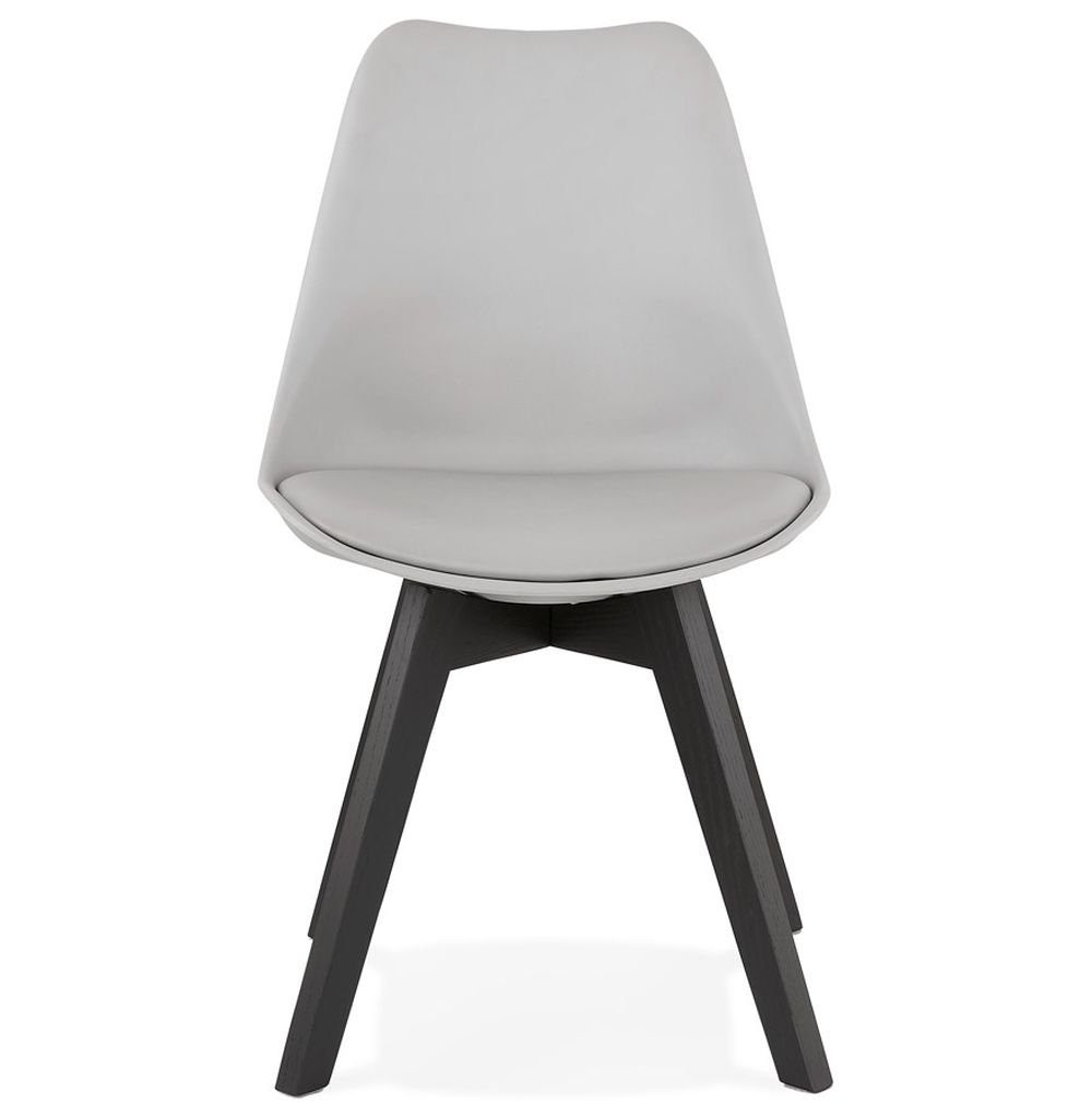 KADIMA DESIGN Esszimmerstuhl JOLIE Skandinavisch Grau Plastic Polym Stuhl