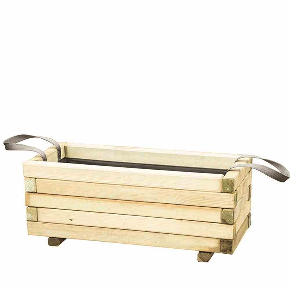 Gartentrends Pflanzkübel TAUNUS, in natur, Kiefer FSC® 100% - 110x50x50cm (BxHxT)