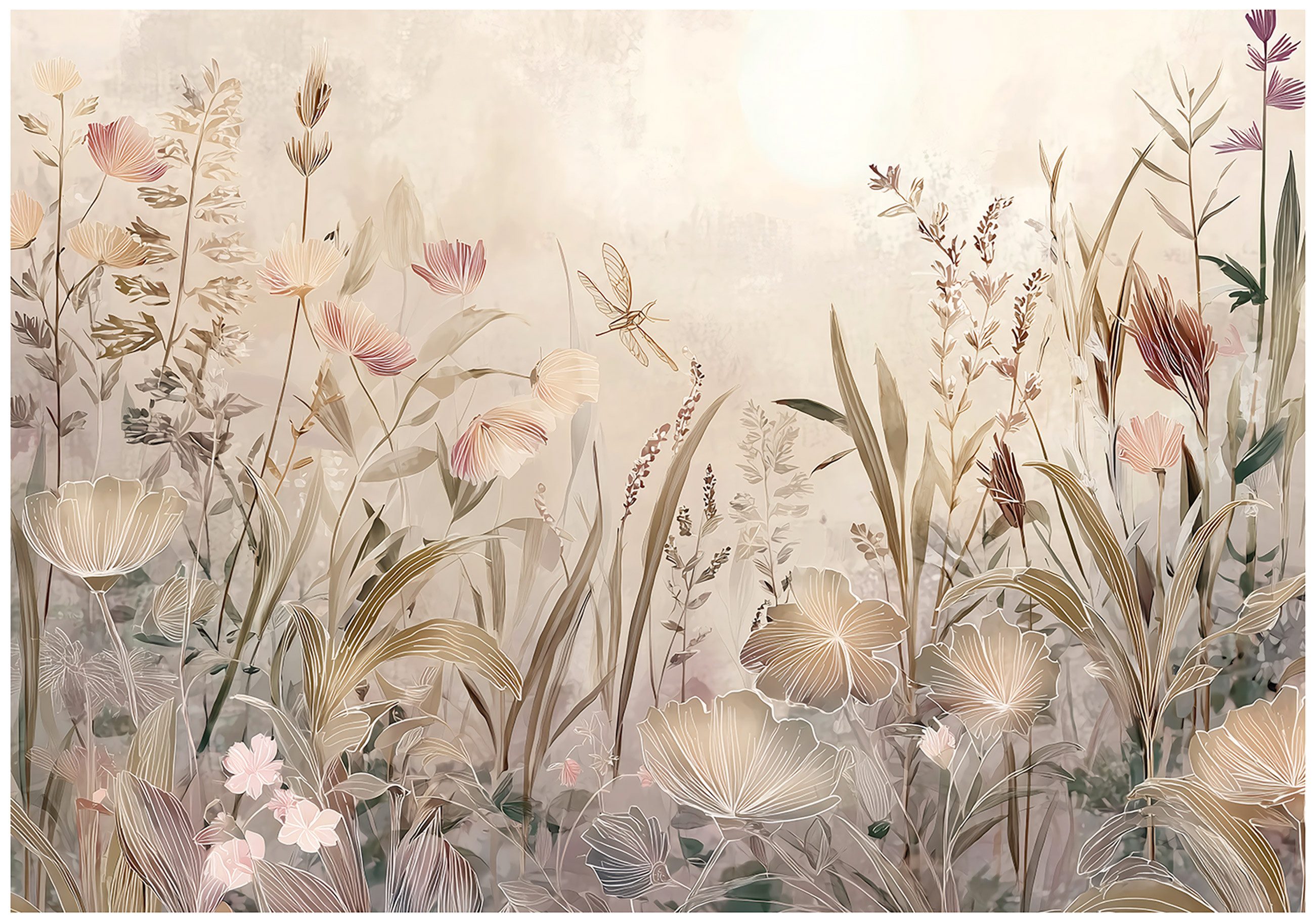 Wallarena Fototapete Natur Blumen Blätter Vlies günstig online kaufen