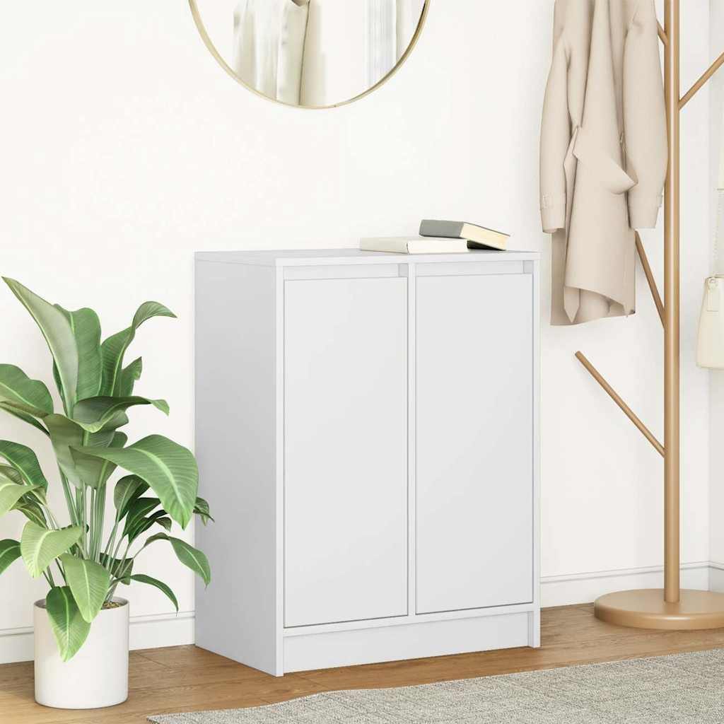 vidaXL Sideboard Sideboard Weiß 57x34x76 cm Holzwerkstoff (1 St)