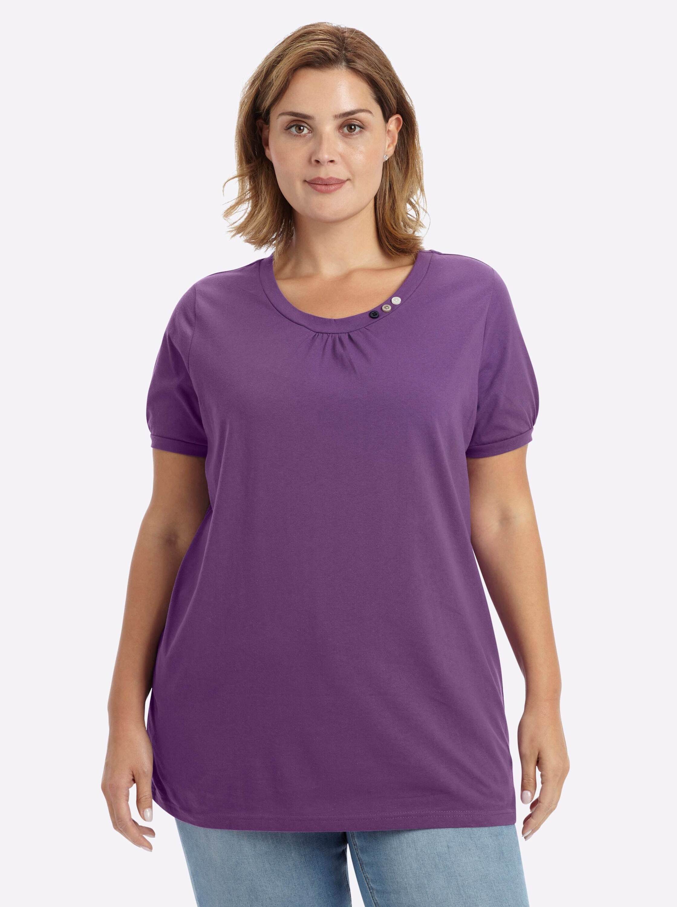 Sieh an! T-Shirt Longshirt Kurzarm