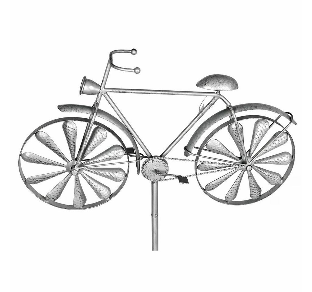 sesua Gartenstecker Metall Gartenstab Fahrrad 160 cm Gartenstecker Windrad Gartendeko