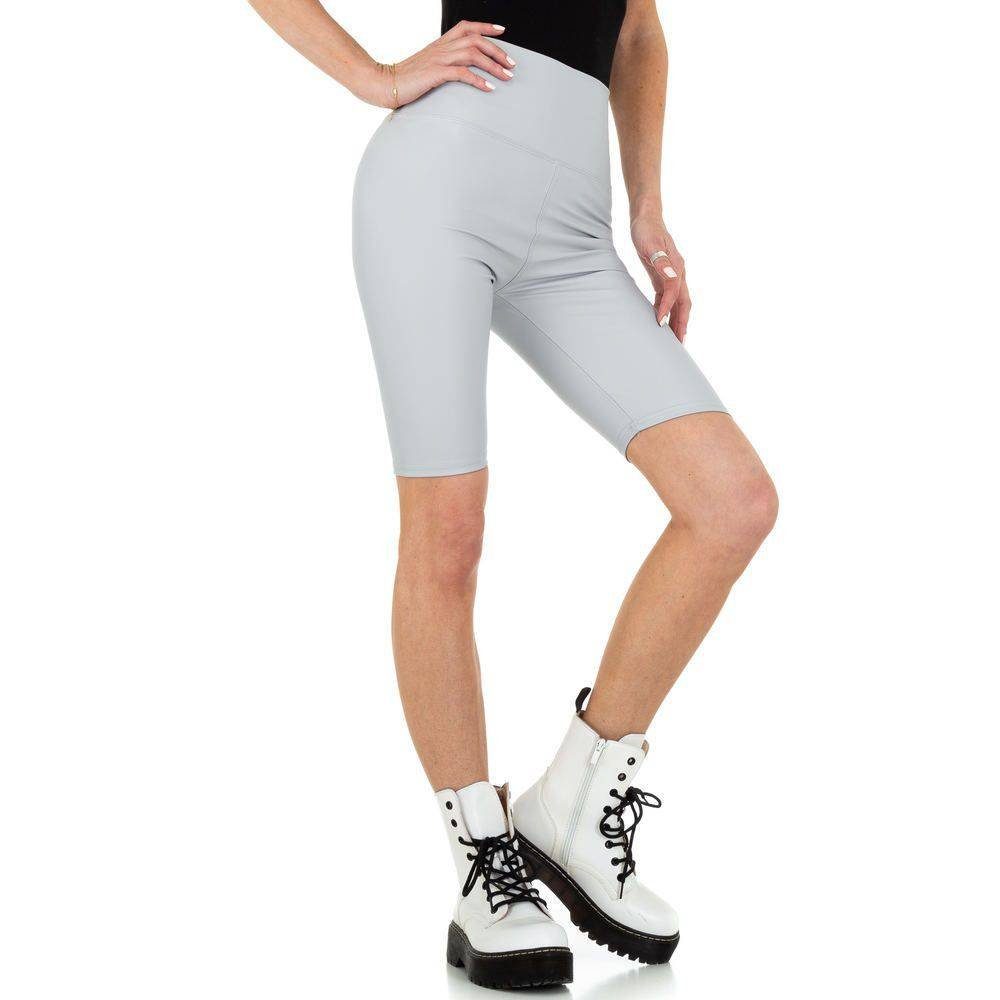 Ital-Design Shorts Damen Sport Hotpants Stretch High Waist Shorts in  Hellgrau