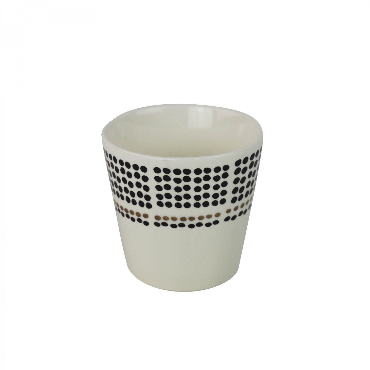 mitienda aus Kaffeetasse Keramik weiß, Becher Tasse Puntitos