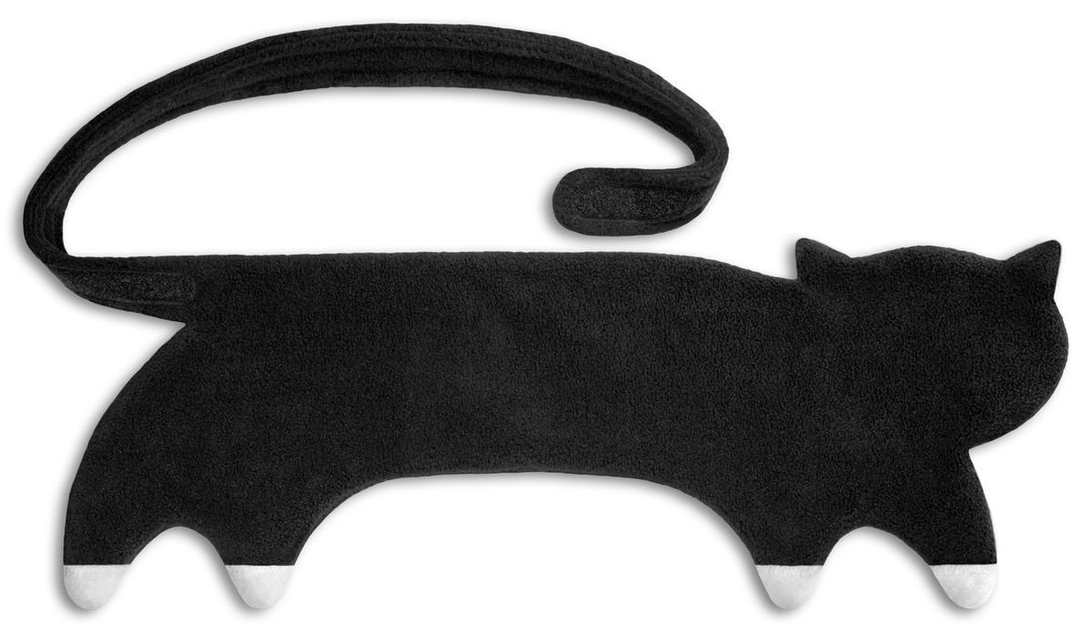 SCHÖNER LEBEN. Dekokissen Leschi Грелки Katze Bauch und Rücken schwarz weiß Bioweizenfül