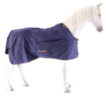 Bucas Pferde-Thermodecke Bucas Therapy Turnout 300g - Navy/Orange