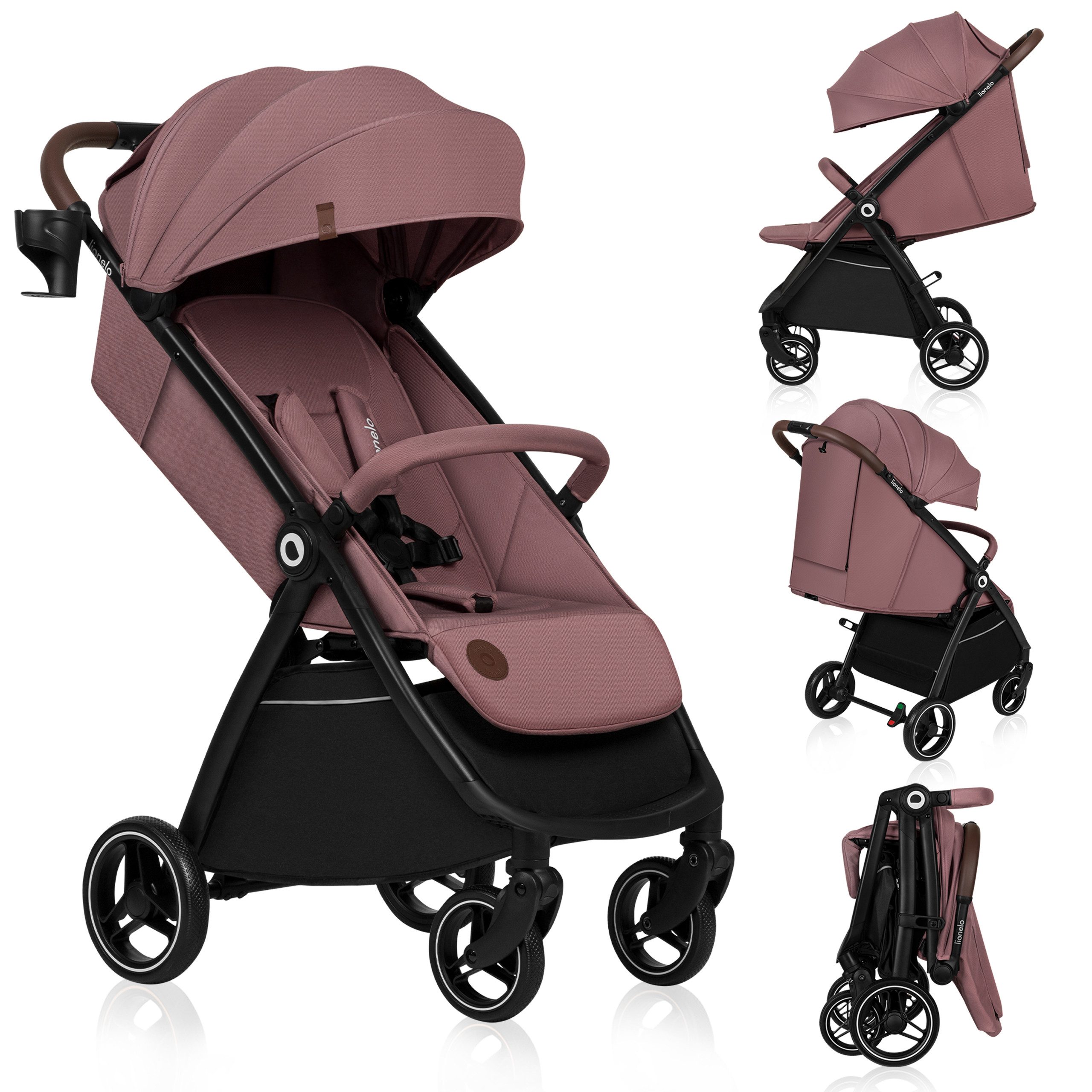 lionelo Kinder-Buggy INGRID, Kompakter / Schönes Design/Multifunktional/ab 6 Monaten