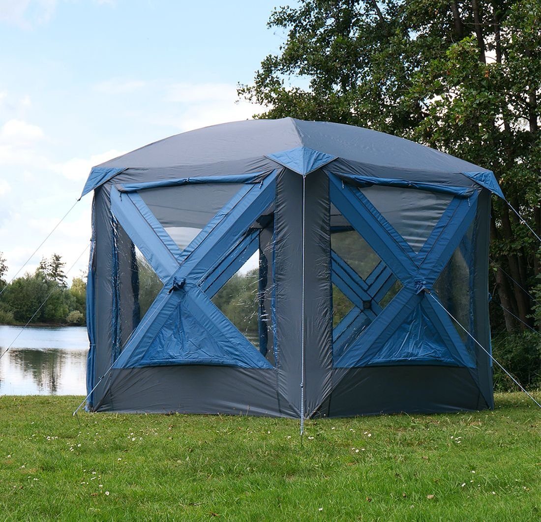 yourGEAR Gruppenzelt yourGEAR Pop Up Pavillon Levanzo 8,5m² Zelt 4-6 Personen Bodenwanne, Personen: 0